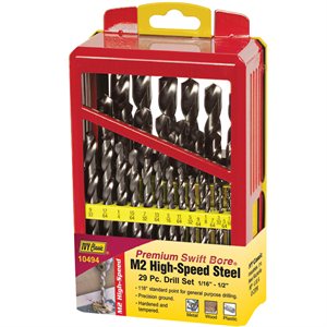 29 Pc. HSS Drill Set - Bright