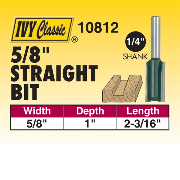 5/8" Straight Router Bit