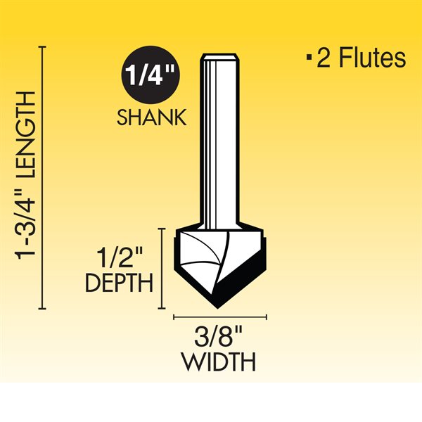 90 V Groove Router Bit