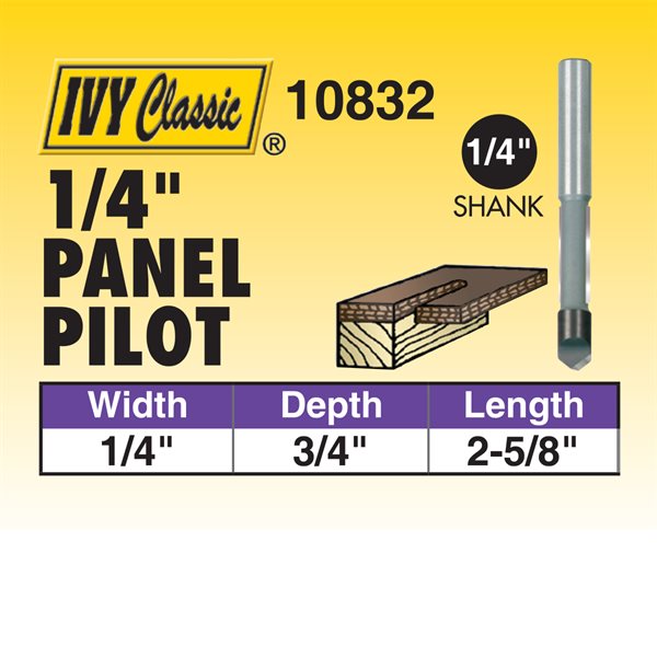 1/4" Panel Pilot Router Bit