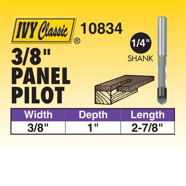 3/8" Panel Pilot Router Bit