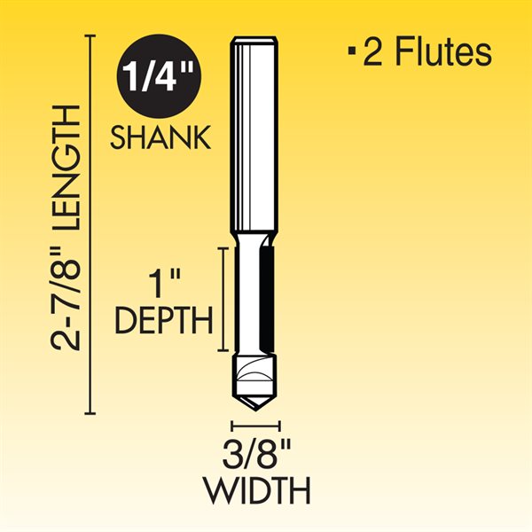 3/8" Panel Pilot Router Bit