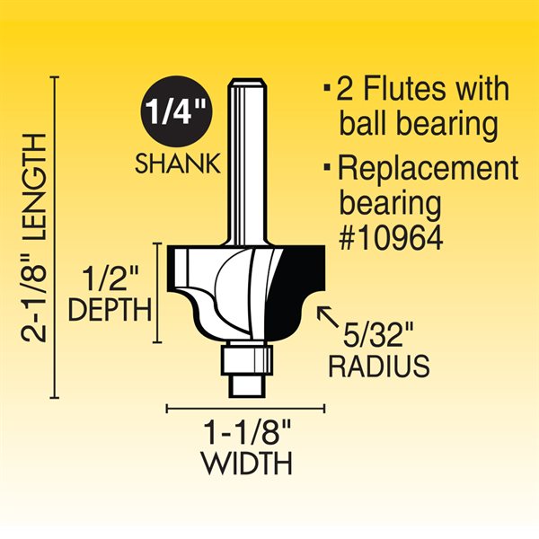 5/32" Roman Ogee Router Bit