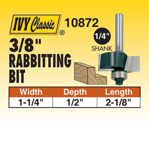 3/8" Rabbeting Router Bit