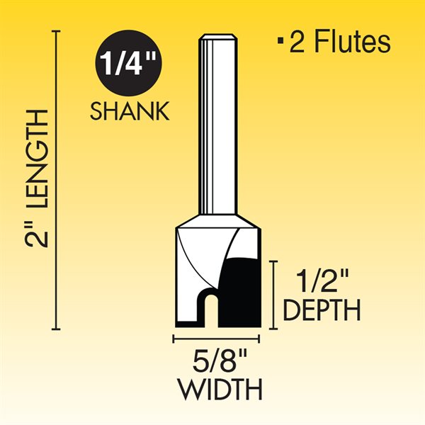 5/8" Hinge Mortise Router Bit