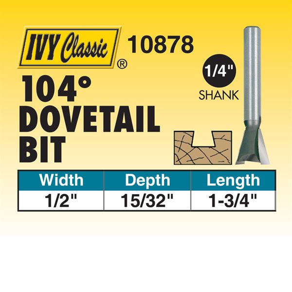 104  Dovetail Router Bit