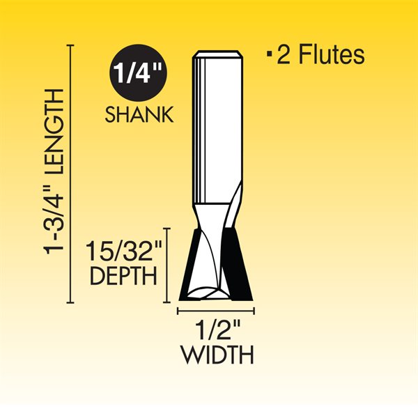 104  Dovetail Router Bit