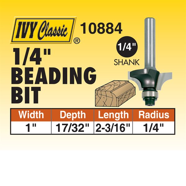 1/4" Beading Router Bit