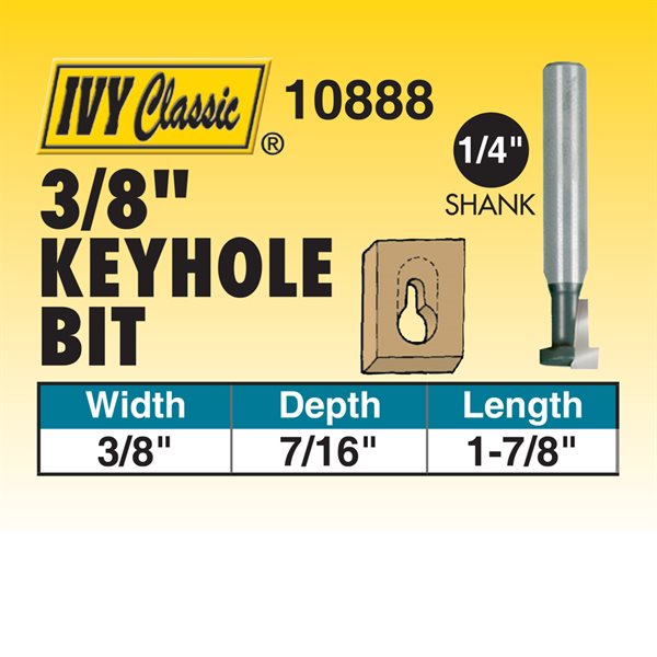 3/8" Keyhole Router Bit