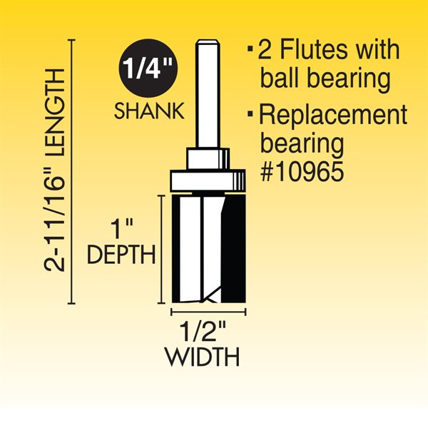 1/2" Pattern Cutting Router Bit