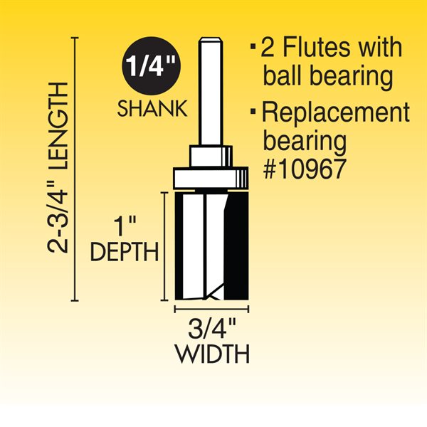 3/4" Pattern Cutting Router Bit