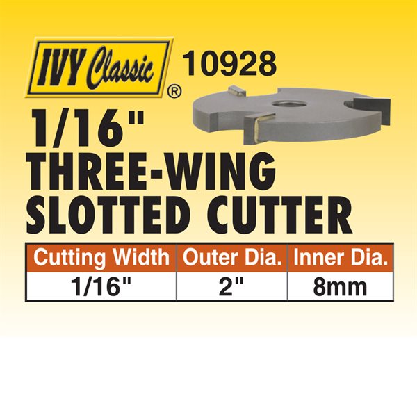 1/16" 3-Wing Slotted Cutter