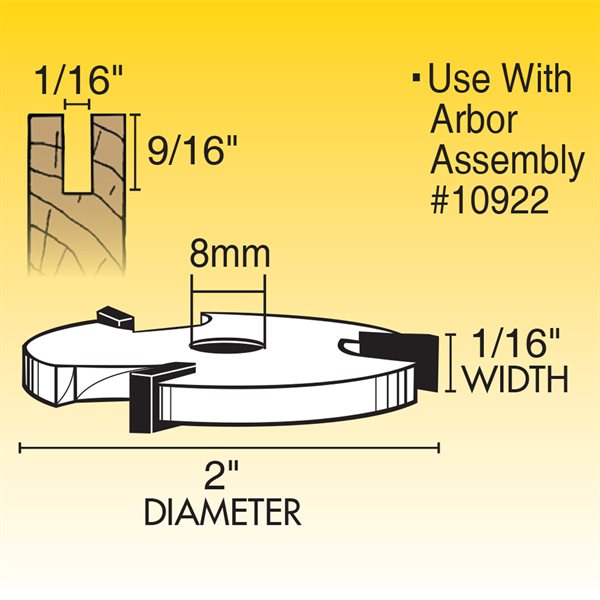 1/16" 3-Wing Slotted Cutter