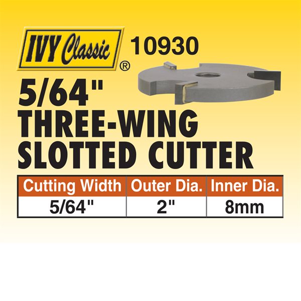 5/64" 3-Wing Slotted Cutter