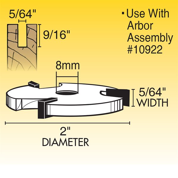 5/64" 3-Wing Slotted Cutter