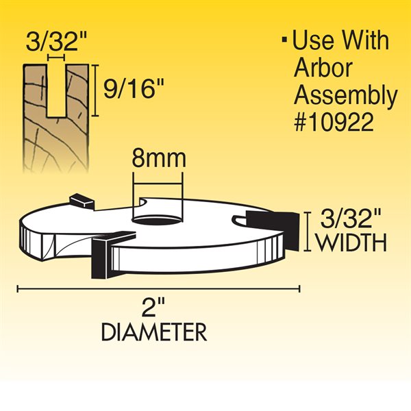 3/32" 3-Wing Slotted Cutter