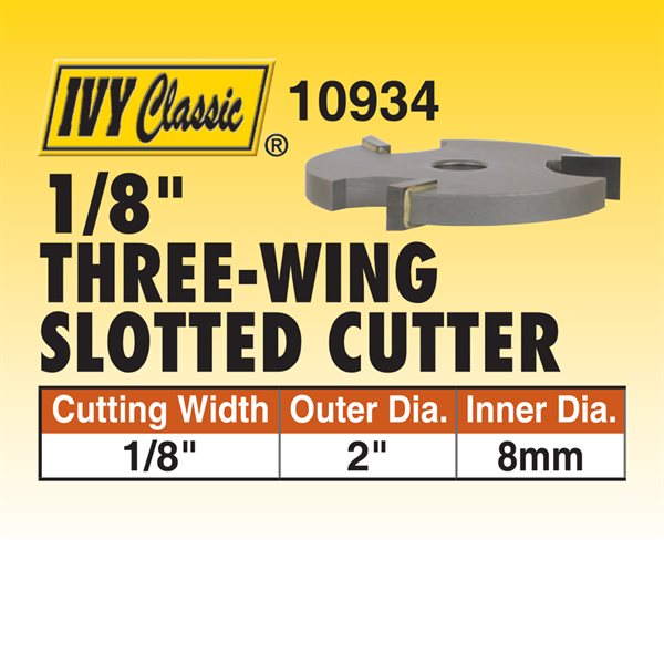 1/8"   3-Wing Slotted Cutter