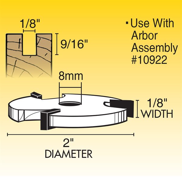 1/8"   3-Wing Slotted Cutter