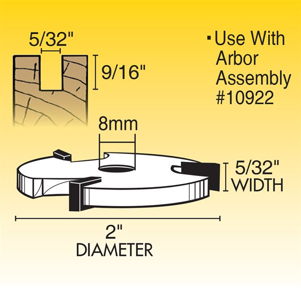 5/32" 3-Wing Slotted Cutter