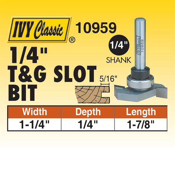 1/4" T&G Slotting Router Bit