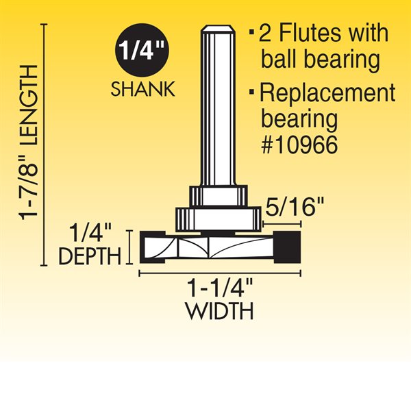 1/4" T&G Slotting Router Bit