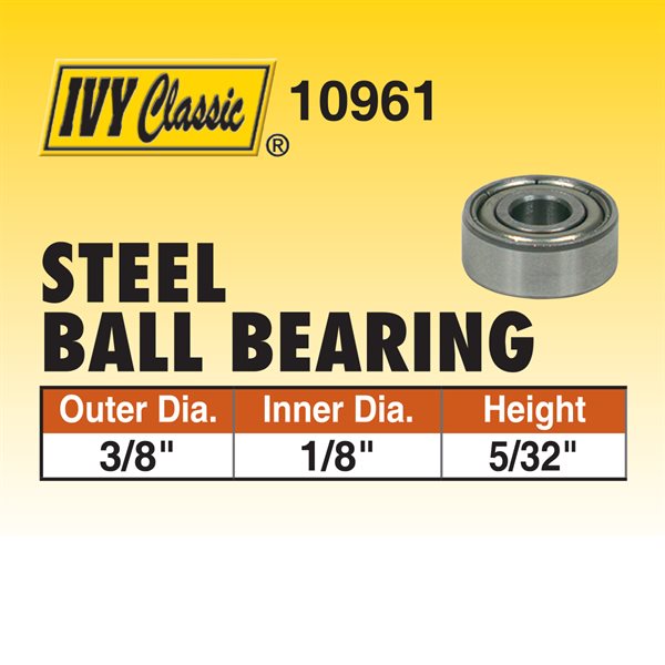 Ball Bearing 3/8 x 1/8 x 5/32"