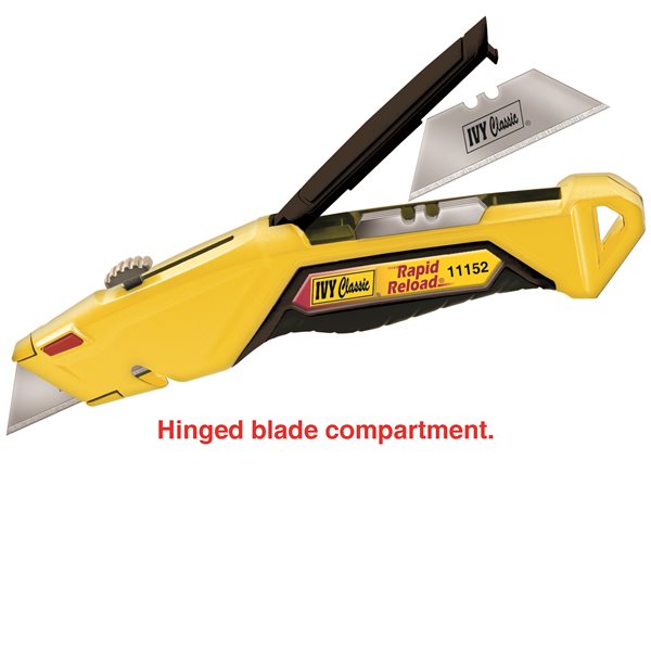 Rapid Reload® Retractable Utility Knife w/ 4 Blades