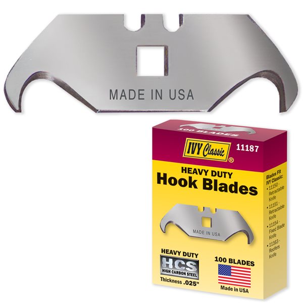 100 Pack Heavy Duty Hook Blades