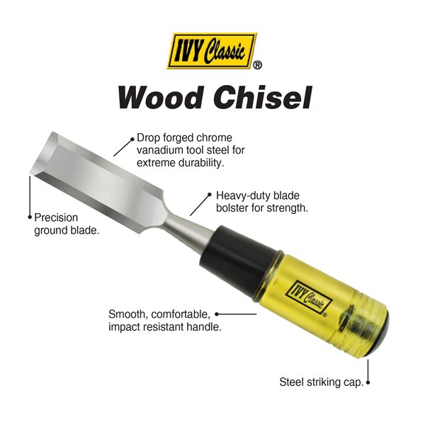 3 Pc. Premium Wood Chisel Set