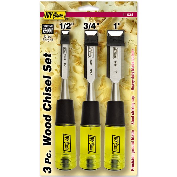 3 Pc. Premium Wood Chisel Set