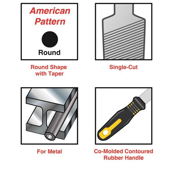 10" Round Bastard File