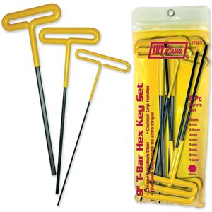 8 Pc T-Bar Hex Key Set-Metric