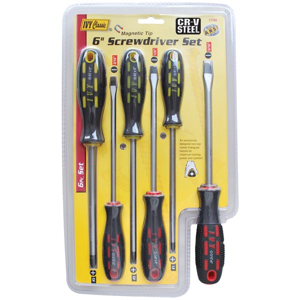 6 pc Screwdriver Set