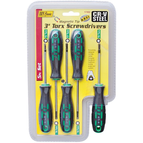 5 pc Torx Screwdriver Set