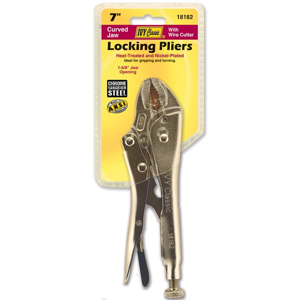 7" Locking Pliers with 3 Rivets