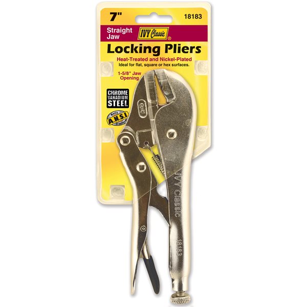 7" Straight Locking Pliers