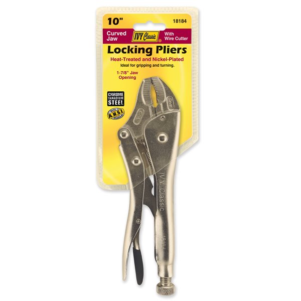 10" Locking Pliers with 3 Rivets