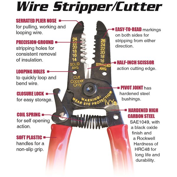 Wire Stripper/Cutter 14-26 AWG