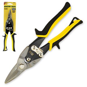 10" Straight Aviation Snips Yellow