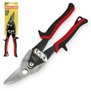 10" Left Aviation Snips Red