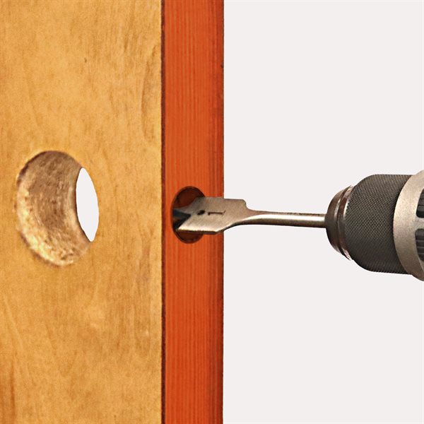 3 Pc Wood Lock Install Kit, 1-7/8" Deep Cut