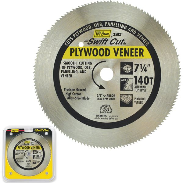 7-1/4" 140T Plywood Blade