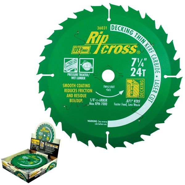 7-1/4" 24T Ripcross Decking Blade