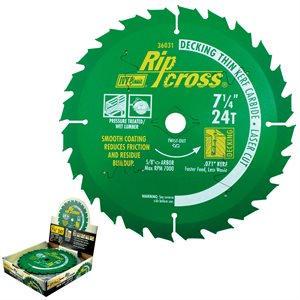 7-1/4" 24T Ripcross Decking Blade