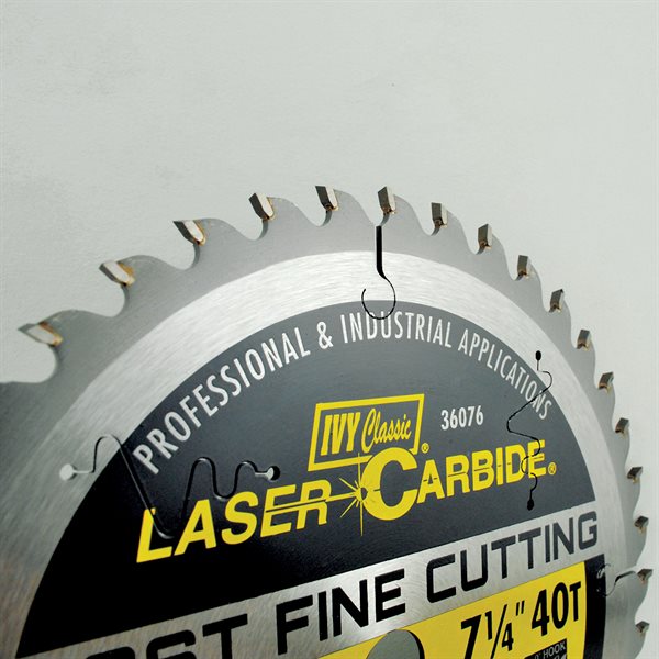 7-1/4" 40T Laser Carbide Blade