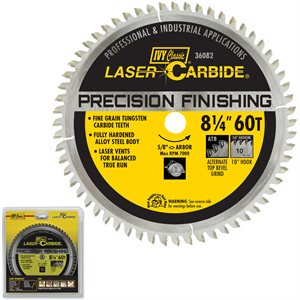 8-1/4" 60T Laser Carbide Blade