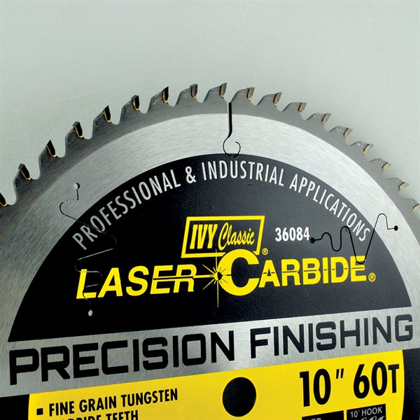 10" 60T Laser Carbide Blade