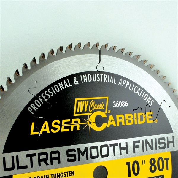 10" 80T Laser Carbide Blade