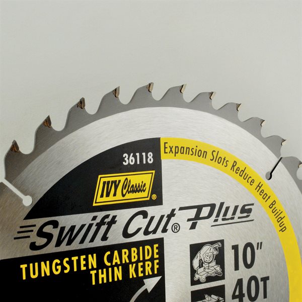 10" 40T Swift Cut Plus Carbide Blade