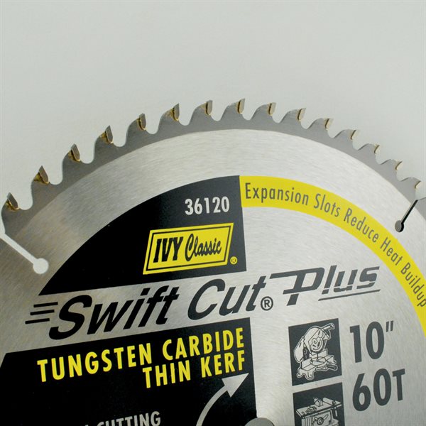 10" 60T Swift Cut Plus Carbide Blade